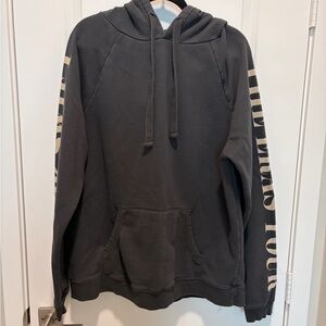 Taylor Swift Dark Gray Hoodie with Tour Sleeve Print